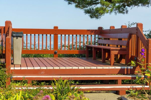 Redwood Deck Construction in Springdale