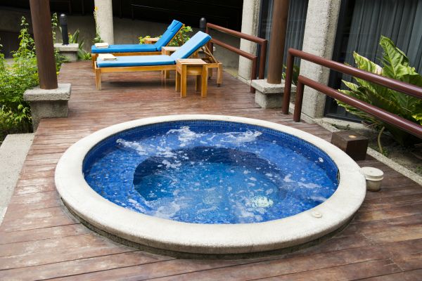 Hot Tub Deck Construction in Springdale